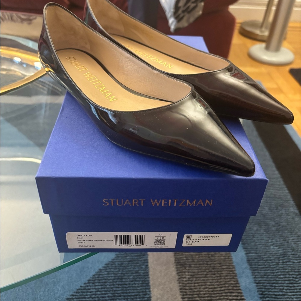 Stuart Weitzman Women's Black Flats